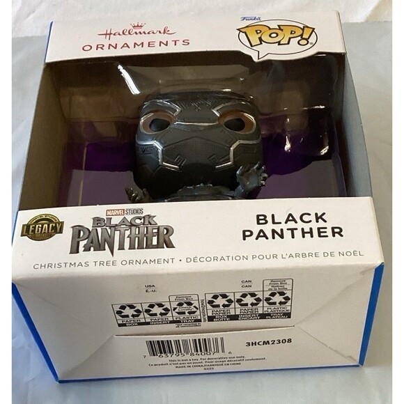 Funko Pop Ornament Black Panther Marvel Studios Hallmark - Picture 4 of 6